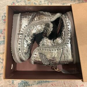 Mou Mou Eskimo 24 eagle patch boots